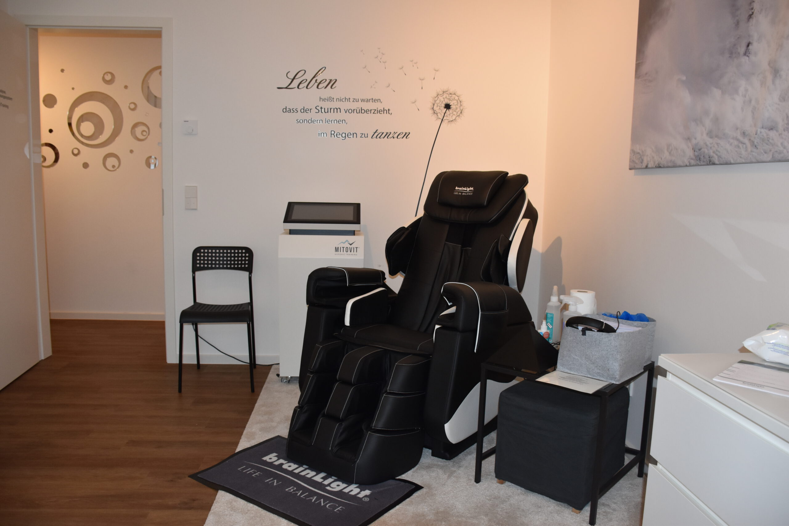 brainLIGHT®-Entspannungssystem mit Shiatsu-Massage
